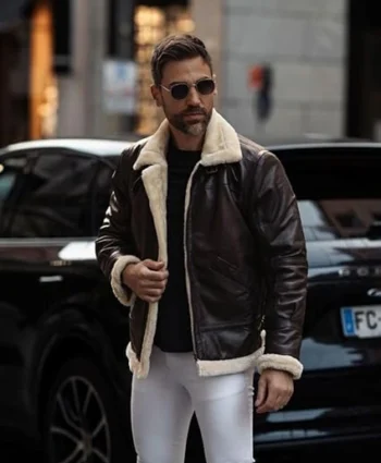 Henry Shearling Aviator — view 4